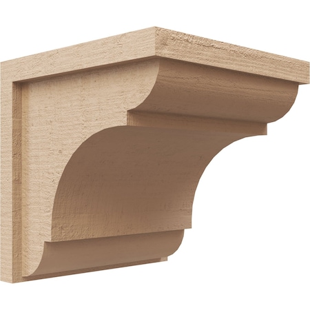 Ekena Millwork 10"W x 10"D x 10"H Wide Bryant Rough Cedar Woodgrain TimberThane Corbel, Primed Tan CORUR10X10X10BRYRCPR